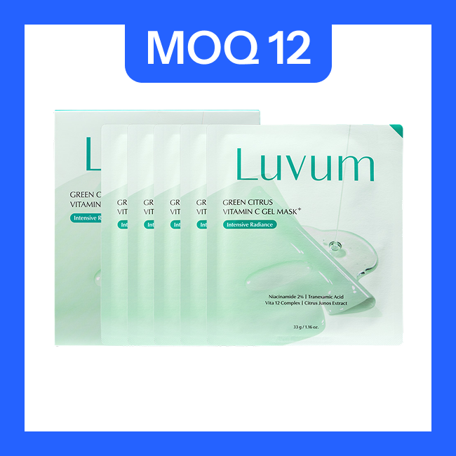 [low moq] Green Citrus Vitamin C Gel Mask Plus (33g/5sheets / Box)