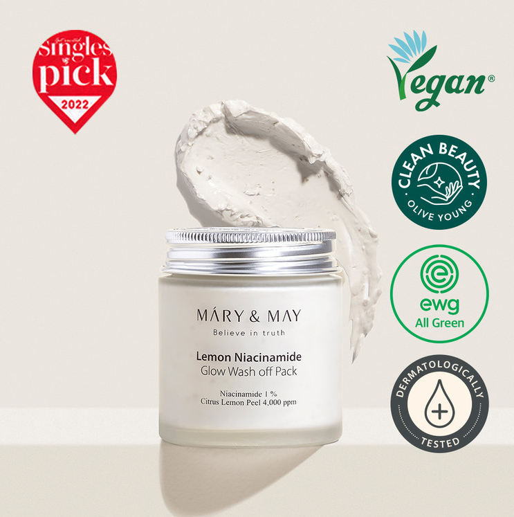 Vegan Lemon Niacinamide Glow Wash off Pack (125g)