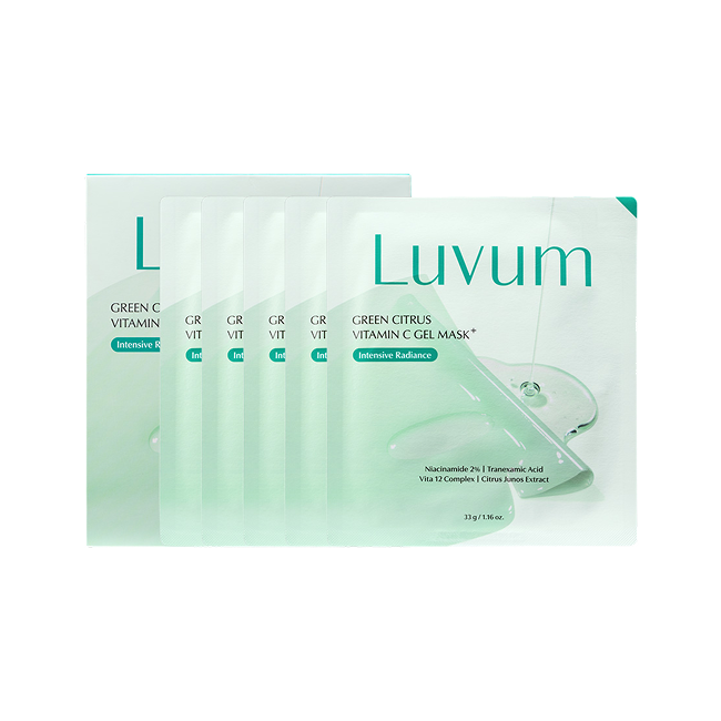 Green Citrus Vitamin C Gel Mask Plus 5pc/Box (33g/5sheets)