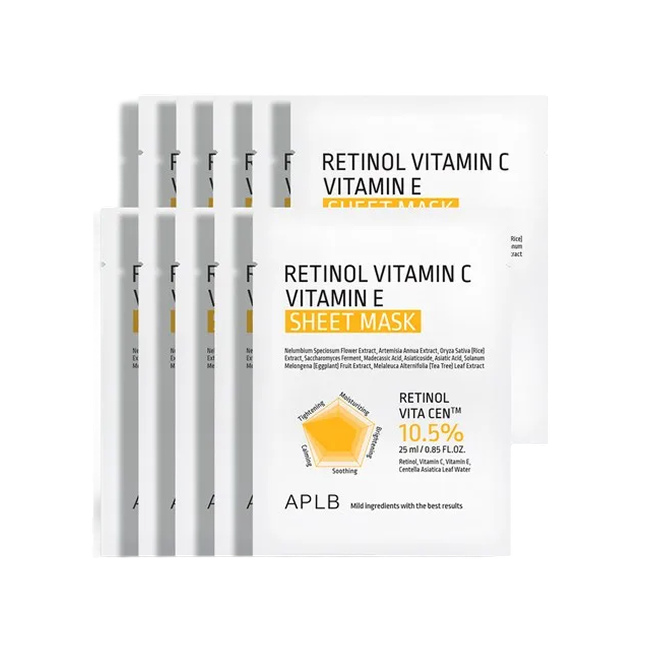 Retinol Vitamin C Vitamin E Sheet Mask 10 (25ml x 10)