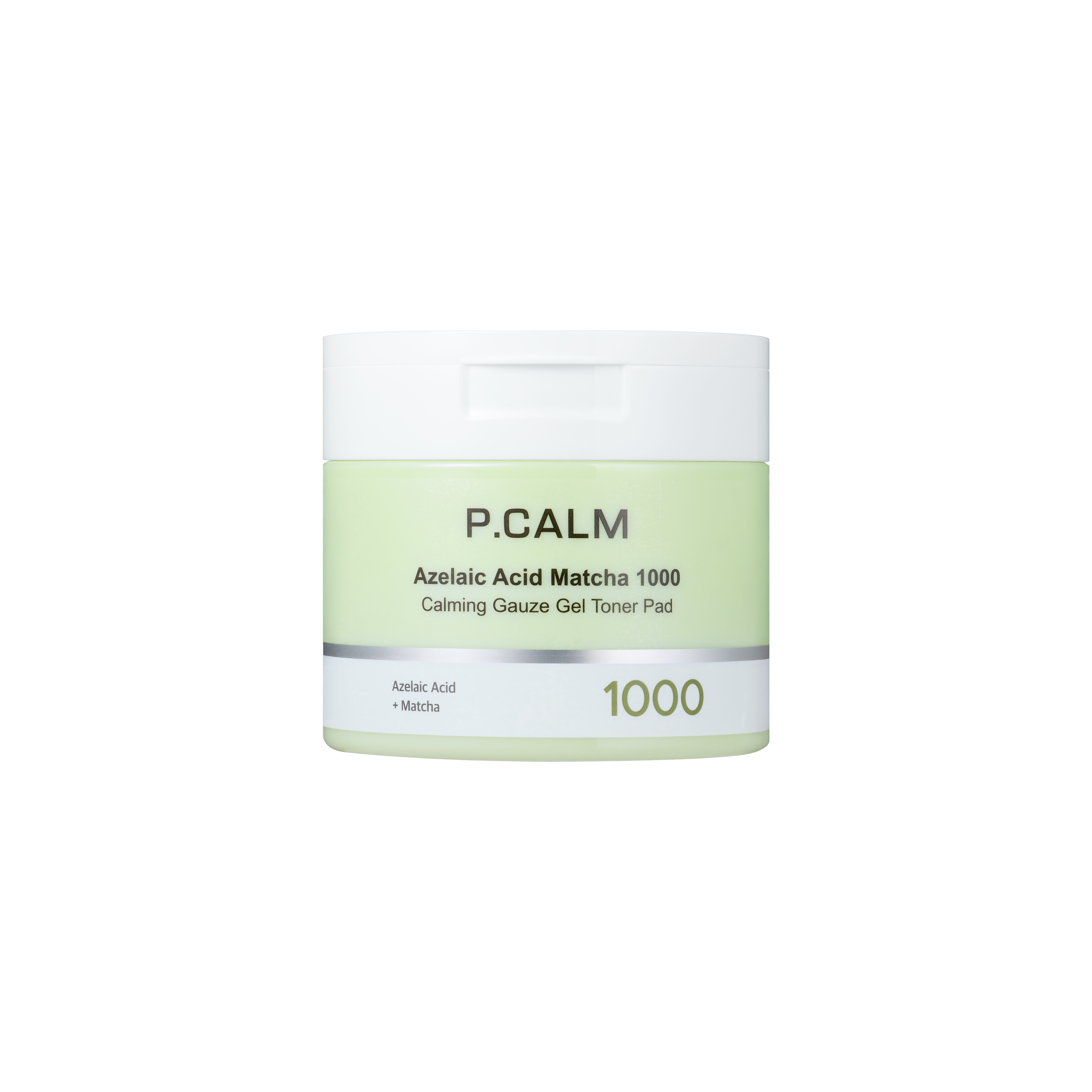 P.CALM Azelaic Acid Matcha 1000 Calming Gauze Gel Toner Pad (60counts)