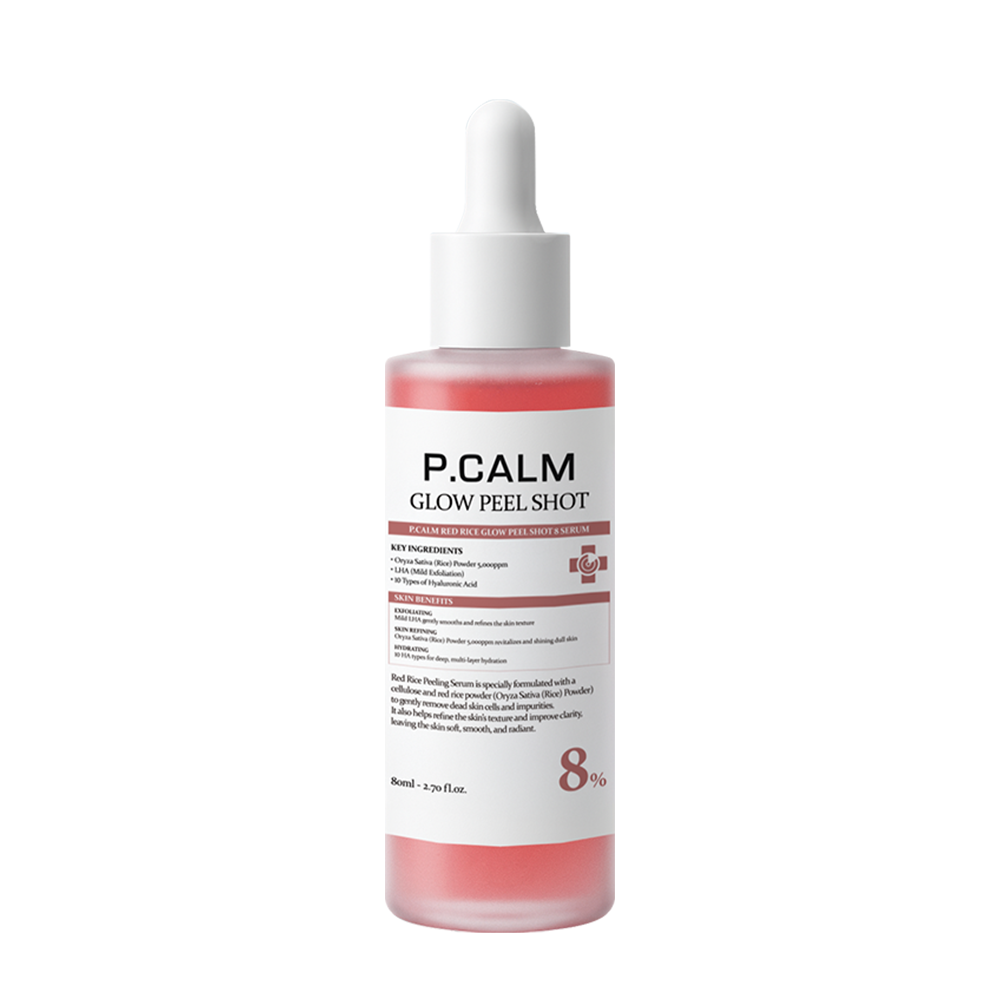 P.CALM Red Rice Glow Peel Shot 8 Serum (80ml)