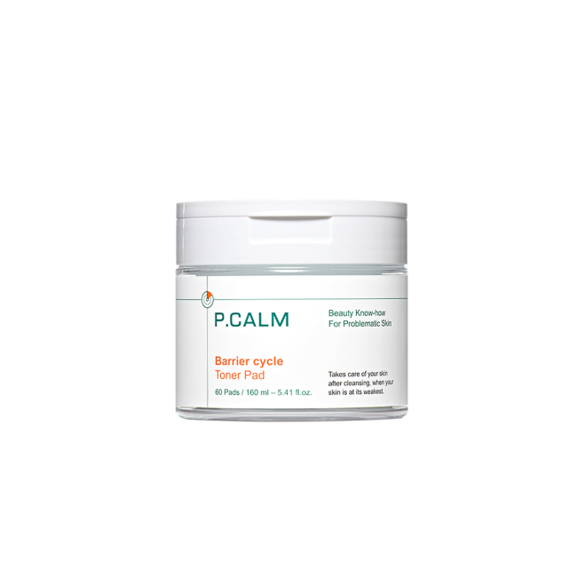 P.CALM Barrier Cycle Toner Pad (160ml / 60pcs)