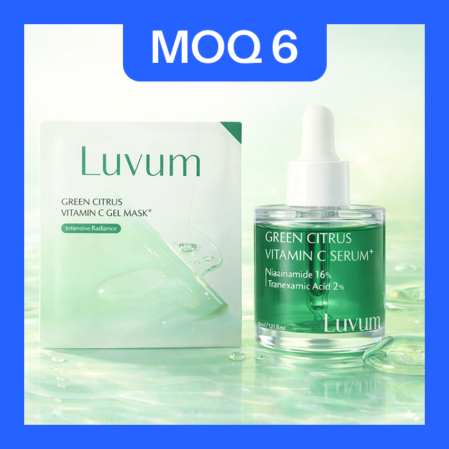 [low moq] Green Citrus Vitamin C Plus Serum & Mask (30ml, 33g/5sheets)